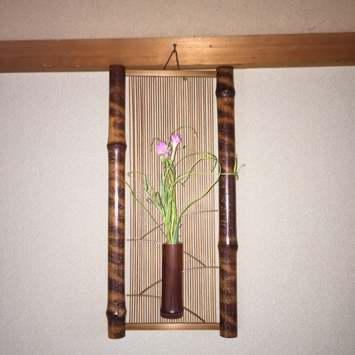 竹細工 壁掛け 一輪挿し タペストリー・壁掛け 駿河竹細工 然林房 通販 