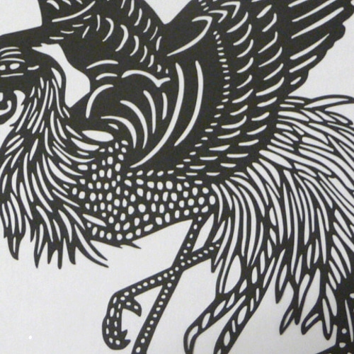 切り絵「鳳凰」色紙 切り絵 ヒロ工房 通販 1941913｜Creema