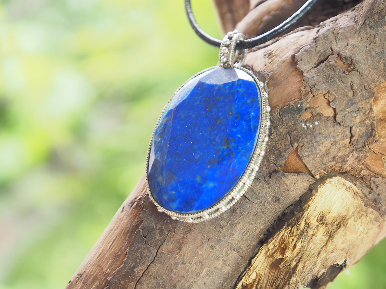 ラピスラズリのシルバーペンダント