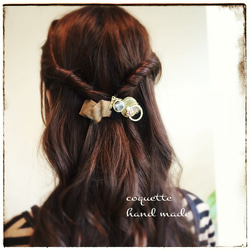 ファーリボンbarrette 4枚目の画像