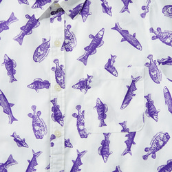 《60%OFF》【SALE】GYO -Short Sleeved SHIRT- PURPLE (MAN) 2枚目の画像