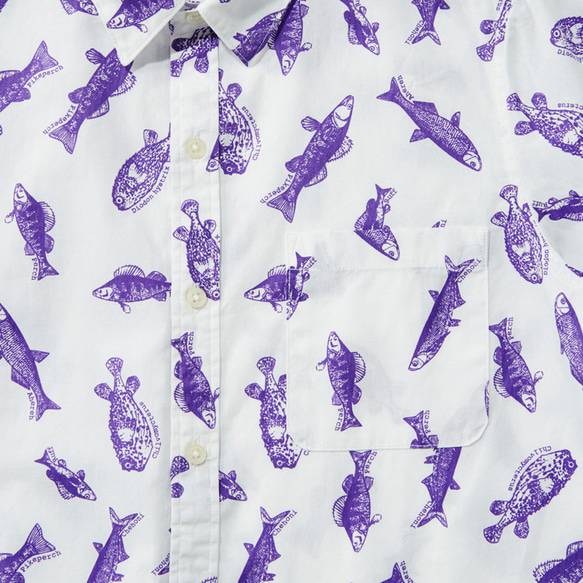 《60%OFF》【SALE】GYO -Short Sleeved SHIRT- PURPLE (MAN) 2枚目の画像