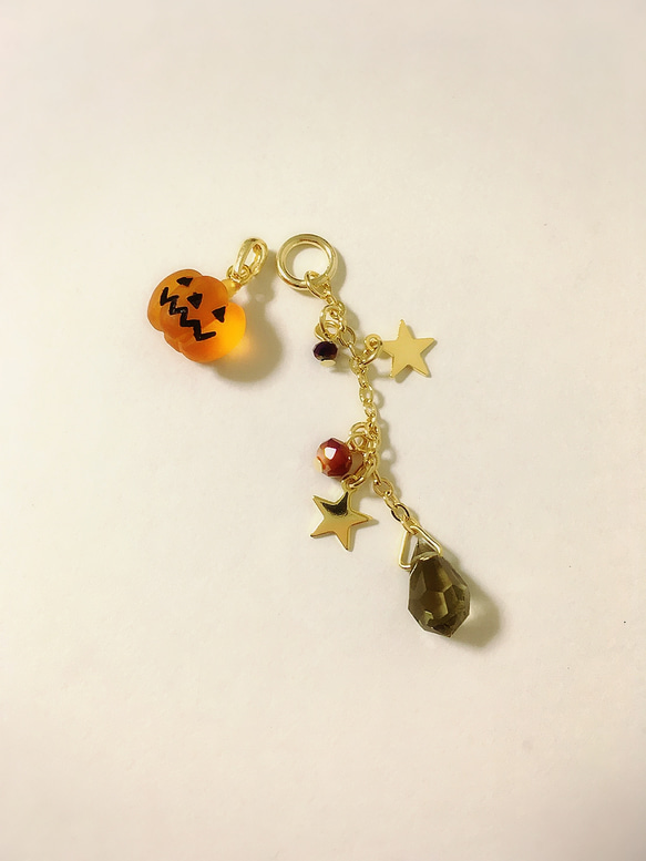 流れ星のハロウィンネックレス～かぼちゃ～ 2枚目の画像