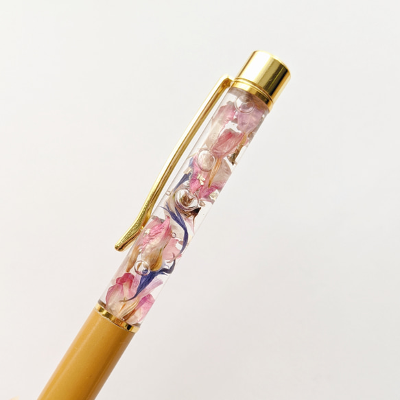 ハーバリウムペン【大人のピンク】 2枚目の画像