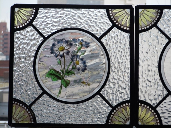 ステンドグラスパネルE サイネリアのステンドグラスパネル