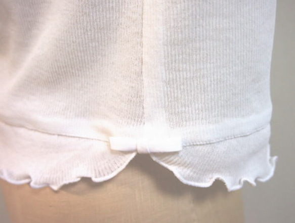 フリル大好きペチスカートE（白色） 4枚目の画像