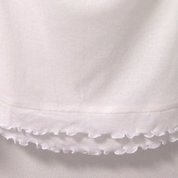 フリル大好きペチスカートE（白色） 5枚目の画像