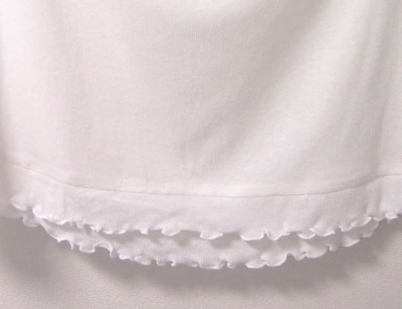 フリル大好きペチスカートE（白色） 5枚目の画像