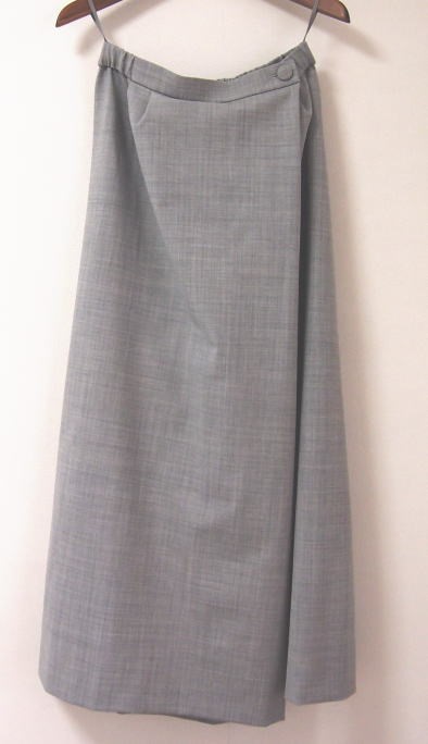 巻きスカート風キュロットパンツＢ（グレー地）