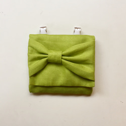 【新作】リボンポケット-spring green- 2枚目の画像