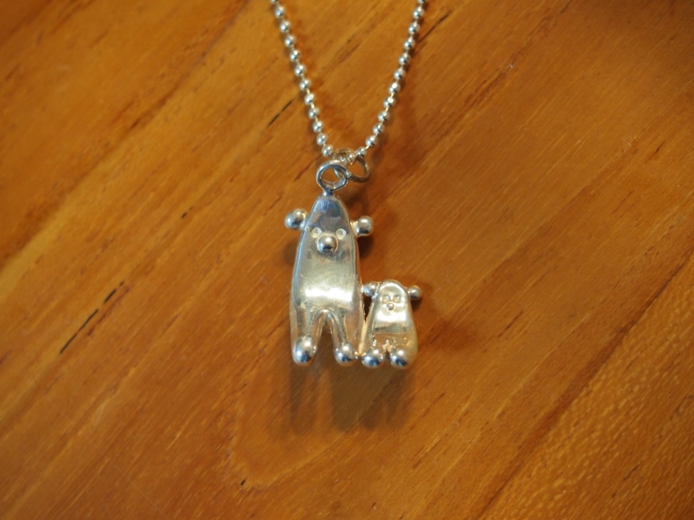 バナナぐま親子ネックレス