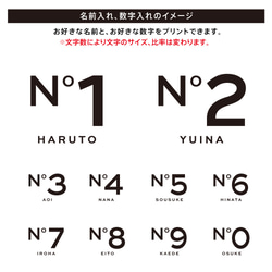 ナンバー 名入れ キッズ ベビー Tシャツ size80～150 子供服 出産祝い ギフト 誕生日 おしゃれ 3枚目の画像