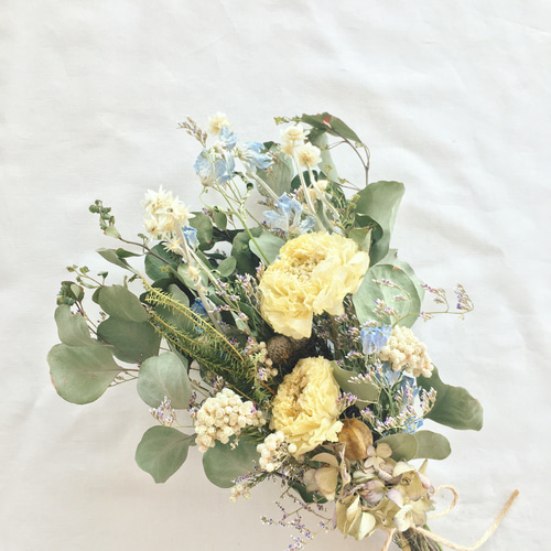 ラナンキュラスとユーカリのブーケ・スワッグ リース ハナハナビヨリ