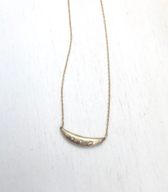 ★特別プライス品★ K10×diamond saya necklace 4枚目の画像