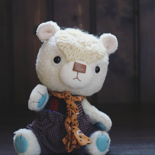 Dくん こぐまちゃん テディベア くま ハンドメイド ぬいぐるみ