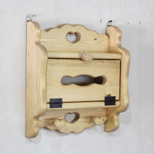 ハンドメイド ハートのティッシュシェルフ 大 ハンドメイド アロハ
