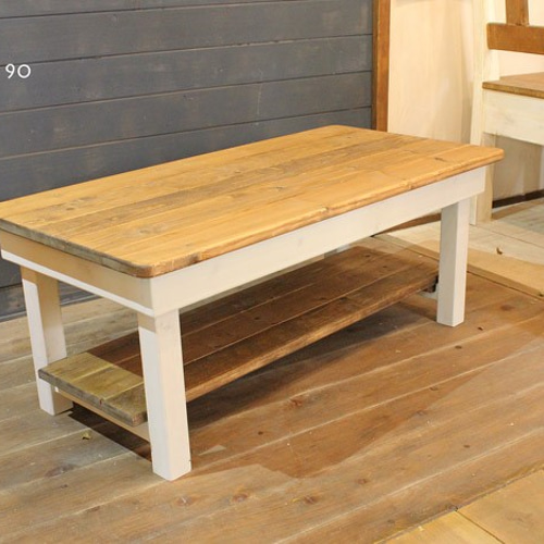 折りたたみテーブル90 ホワイトシャビー ダイニングテーブル putto  