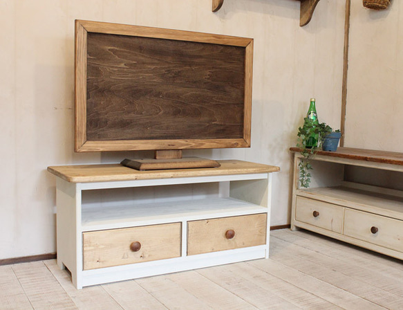 【未使用品】 シャビーなテレビ台 90 通販 putto テレビ台・テレビボード テレビ台