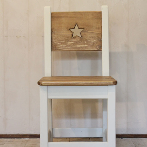 シャビーなカントリーチェアー star 星 椅子（チェアー）・スツール