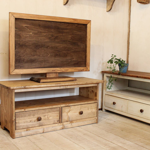 ハンドメイド　2ドロワテレビボード90　ブラウン 2ドロワテレビ台90 ブラウン テレビ台・テレビボード putto 通販