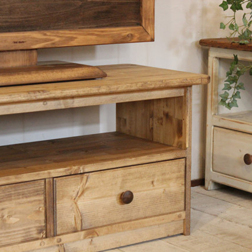 ハンドメイド　2ドロワテレビボード90　ブラウン 2ドロワテレビ台90 ブラウン テレビ台・テレビボード putto 通販