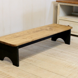 シャビーなカントリーベンチ120アンティークホワイト ソファ