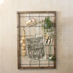 木製メッシュパネル壁掛けシェルフ デコレーションプレート メッシュパネル ディスプレイパネル 壁掛け