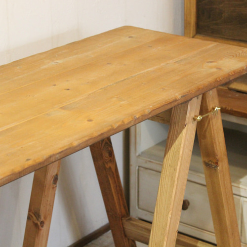 折りたたみテーブル アンティークブラウン 什器にも マルシェ