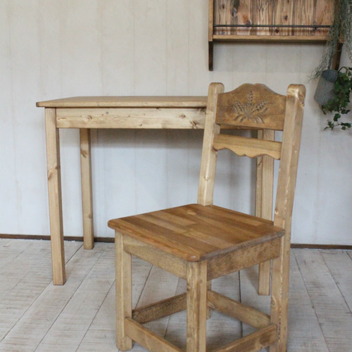 木製 カントリー テーブル 座卓 麦穂 120×70㎝ 家具・インテリア 木製 カントリー テーブル 座卓 麦穂