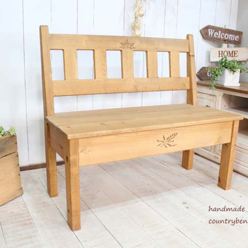 カントリーベンチ90背もたれつき ソファ・ベンチ putto 通販