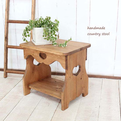 ハートのカントリースツール 椅子（チェアー）・スツール putto