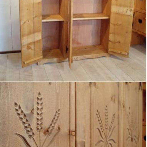 麦穂の収納キャビネット90 チェスト・キャビネット putto 通販 527881  