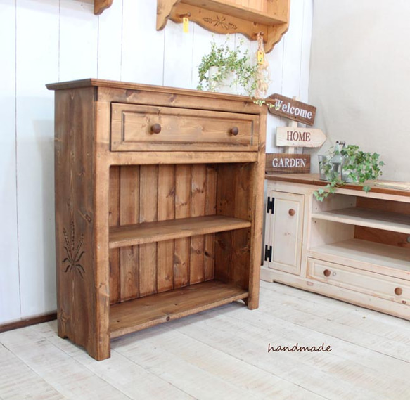 ハンドメイド 麦穂のキッチンワゴン 大 専用ページ】麦穂のキッチン