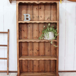 ホワイトシャビーなコレクションラック 棚・シェルフ・ラック