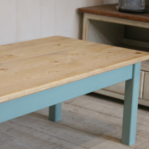 カントリーローテーブル90 ミントグリーン ローテーブル・リビング