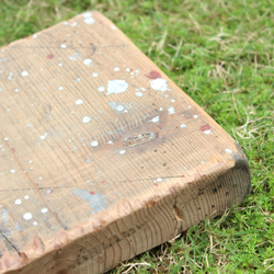 OLD足場板の鍋敷き アンティーク風　ダメージ　wood&iron アウトドア　キャンプ　camp　outdoor 5枚目の画像