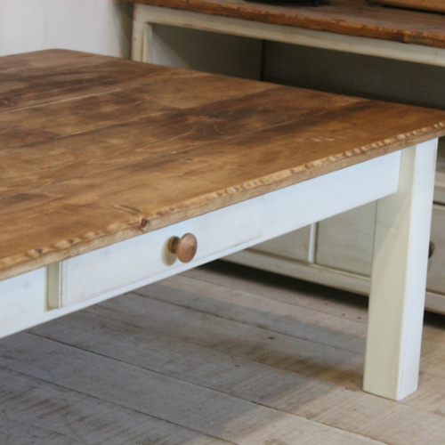 ハンドメイドシャビーなローテーブル120