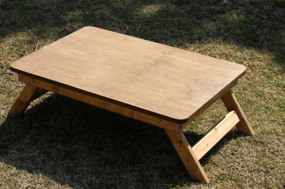 ハンドメイド　折りたたみローテーブル60 キャンプ　アウトドア ハンドメイド folding table 折りたたみローテーブル60 ホワイト