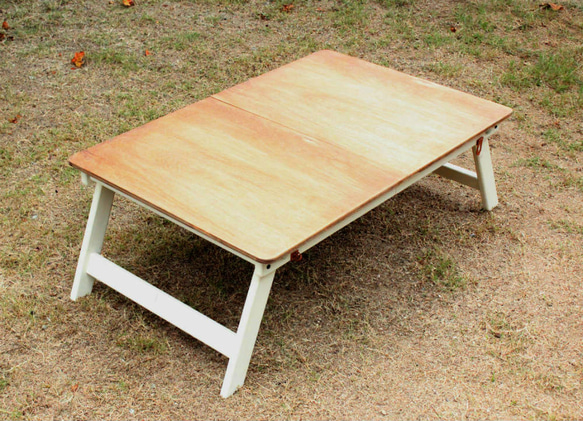 折りたたみ　フォールディングテーブル90×60　ホワイト　アウトドア　キャンプ Camp Outdoor 2枚目の画像