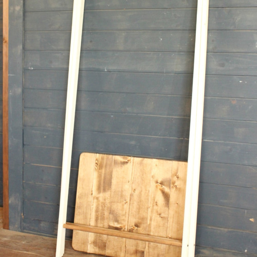 ハンガーラック アンティークホワイト キッズサイズ 子供用 食器