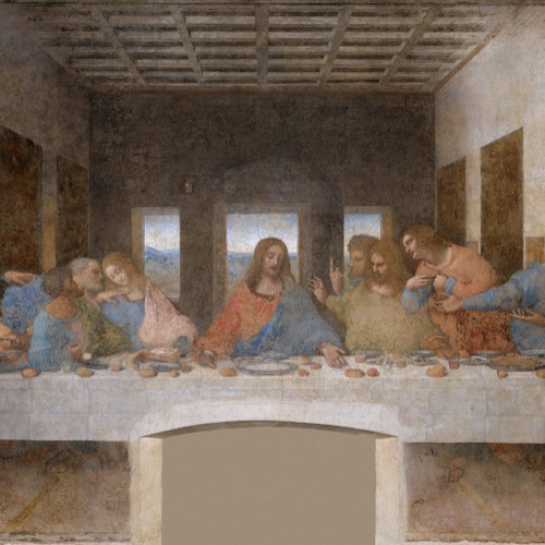 最後の晩餐　木彫りガラスケース入り クリアファイル 聖画 最後の晩餐 KM-21A250 （50091）（いのちのことば