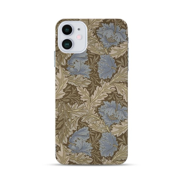 【モリス柄最多の品揃え　高精細画像使用】 iPhoneケース　ウィリアム・モリス　Wreath 5枚目の画像