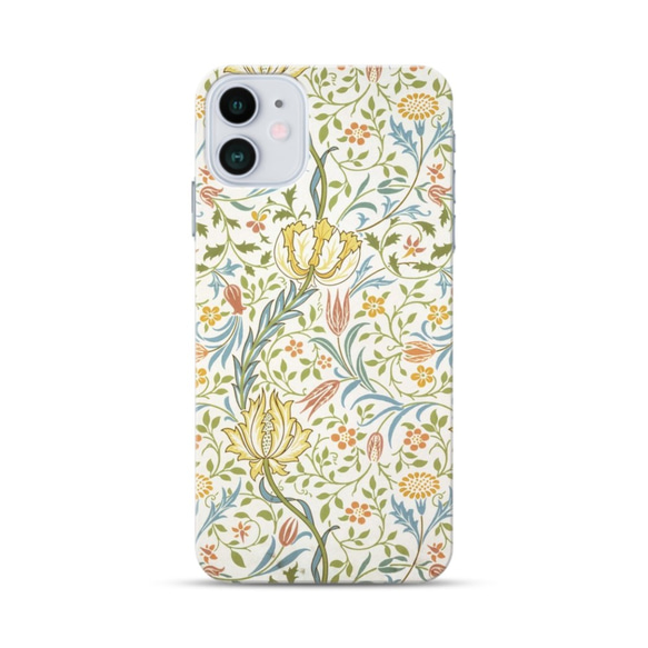 【モリス柄最多の品揃え　高精細画像使用】 iPhoneケース　ウィリアム・モリス　Flora 5枚目の画像