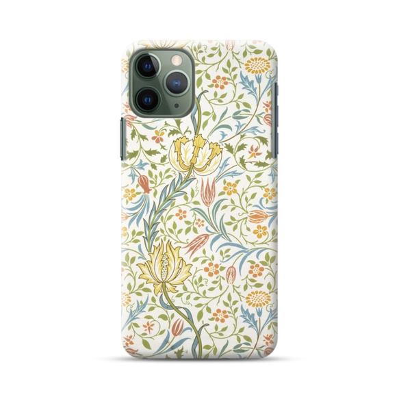 【モリス柄最多の品揃え　高精細画像使用】 iPhoneケース　ウィリアム・モリス　Flora 6枚目の画像