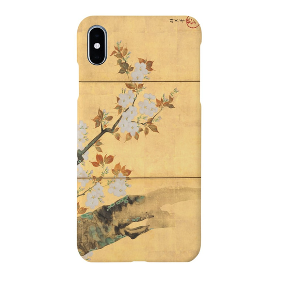 iPhone Case Sakai Hoitsu“櫻花折疊屏”日式智能手機保護套[使用高分辨率圖像] 第1張的照片