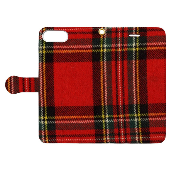 iPhoneケース　tartan_01　タータンチェック柄　手帳型【高解像度画像使用】 4枚目の画像