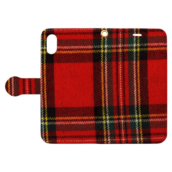 iPhoneケース　tartan_01　タータンチェック柄　手帳型【高解像度画像使用】 7枚目の画像