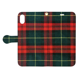 iPhoneケース　tartan_02　タータンチェック柄　手帳型【高解像度画像使用】 8枚目の画像