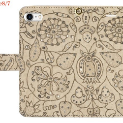 iPhone case Lace_01 中世紀法國蕾絲麵料圖案筆記本型[使用高分辨率圖像] 第4張的照片