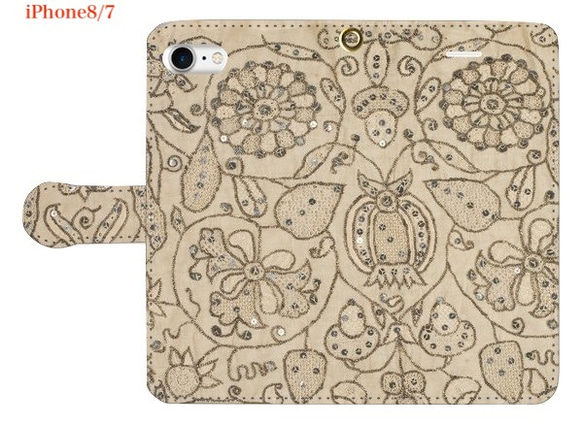 iPhone case Lace_01 中世紀法國蕾絲麵料圖案筆記本型[使用高分辨率圖像] 第4張的照片